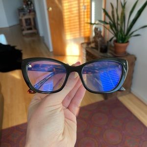 Cat eye blue light glasses